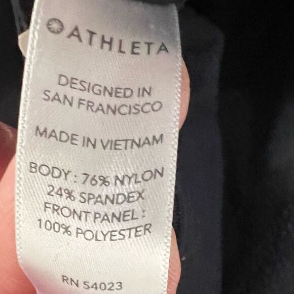 Athleta Cold Front Hybird Run Black Tight Size XSP - Picture 9 of 10